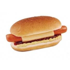 Sajtos amerikai hot-dog baromfi virslivel 145g. Fagy.